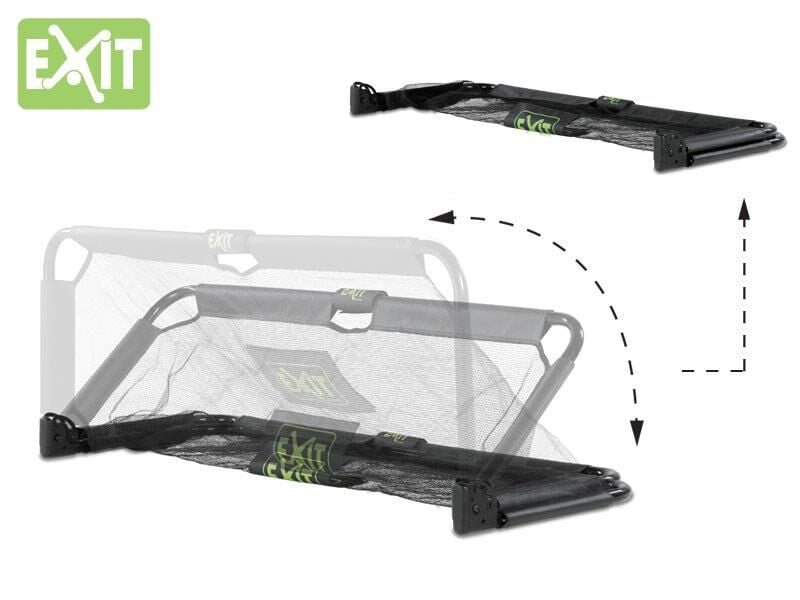 EXIT Panna Opvouwbaar - voetbalgoal - Zwart - Staal