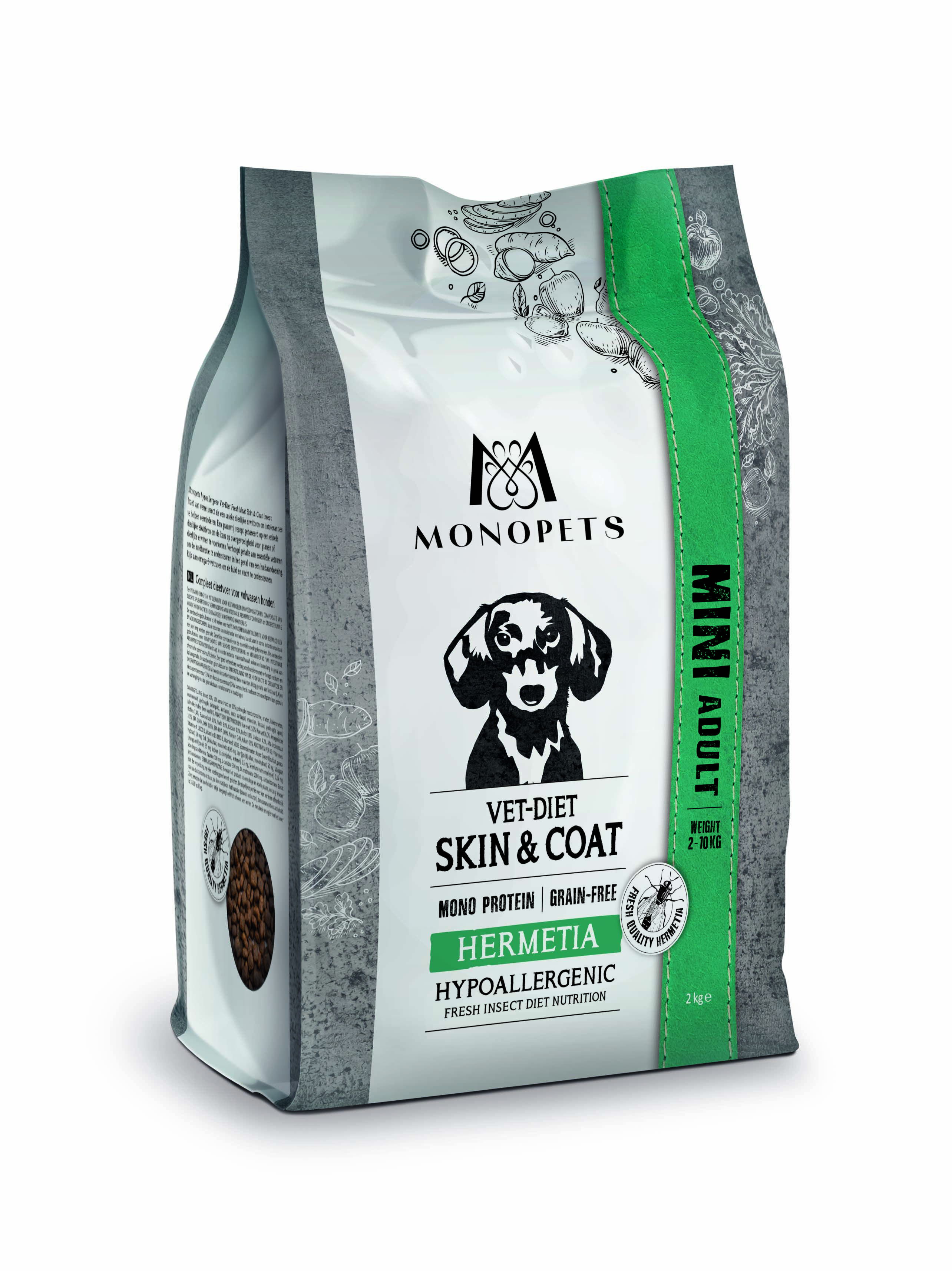 Monopets Mini Vet-Diet  Hypoallergeen Monoprotein - Hondenvoer