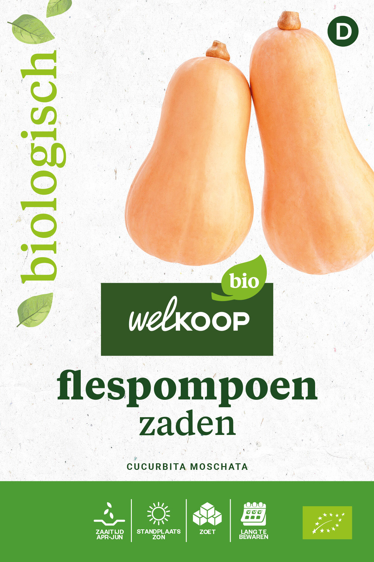 Welkoop Bio - Flespompoen Zaden Welkoop Bio - Flespompoen Zaden