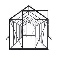 Royal Well Kate V Full Options - Tuinkas - Zwart - 217x192x436 cm - Veiligheidsglas
