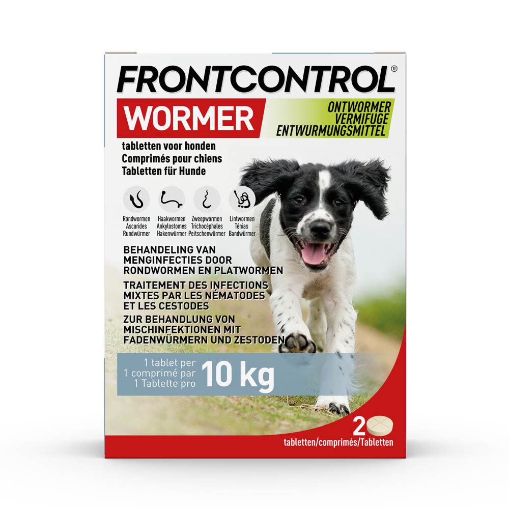 Frontcontrol Wormer Hond - Ontwormingsmiddel - 2 Stuks - L