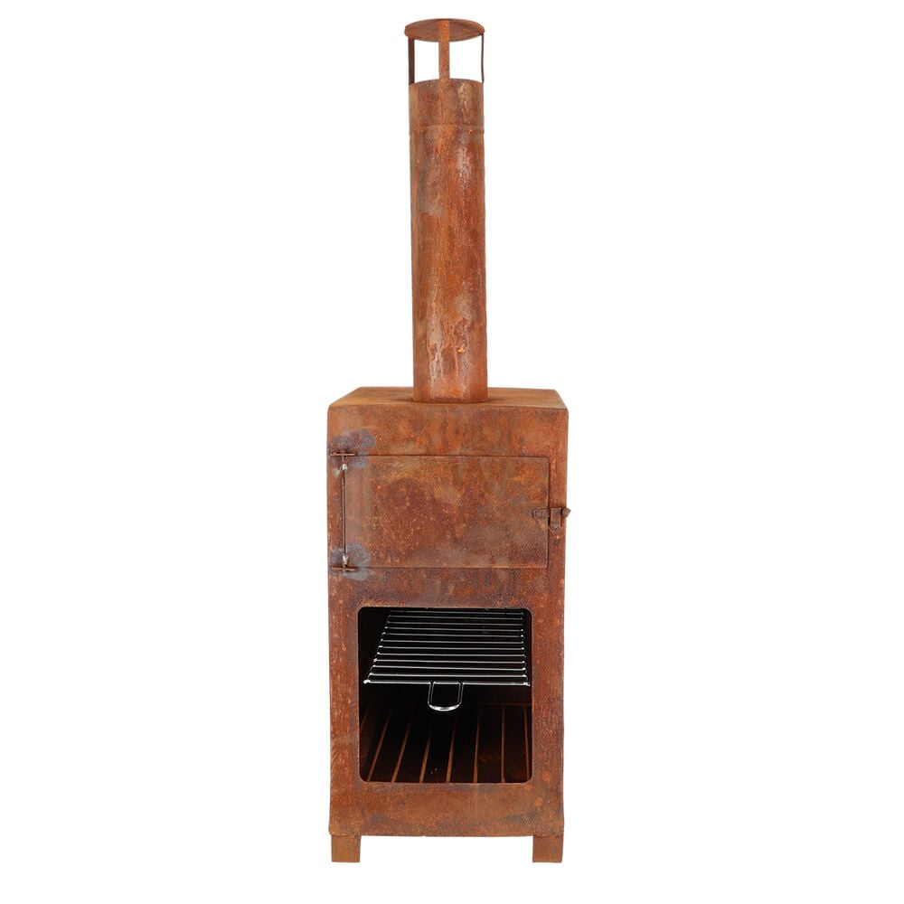 Fancy Flames - Tuinhaard met pizzaoven - Roest Fancy Flames - Tuinhaard met pizzaoven - Roest