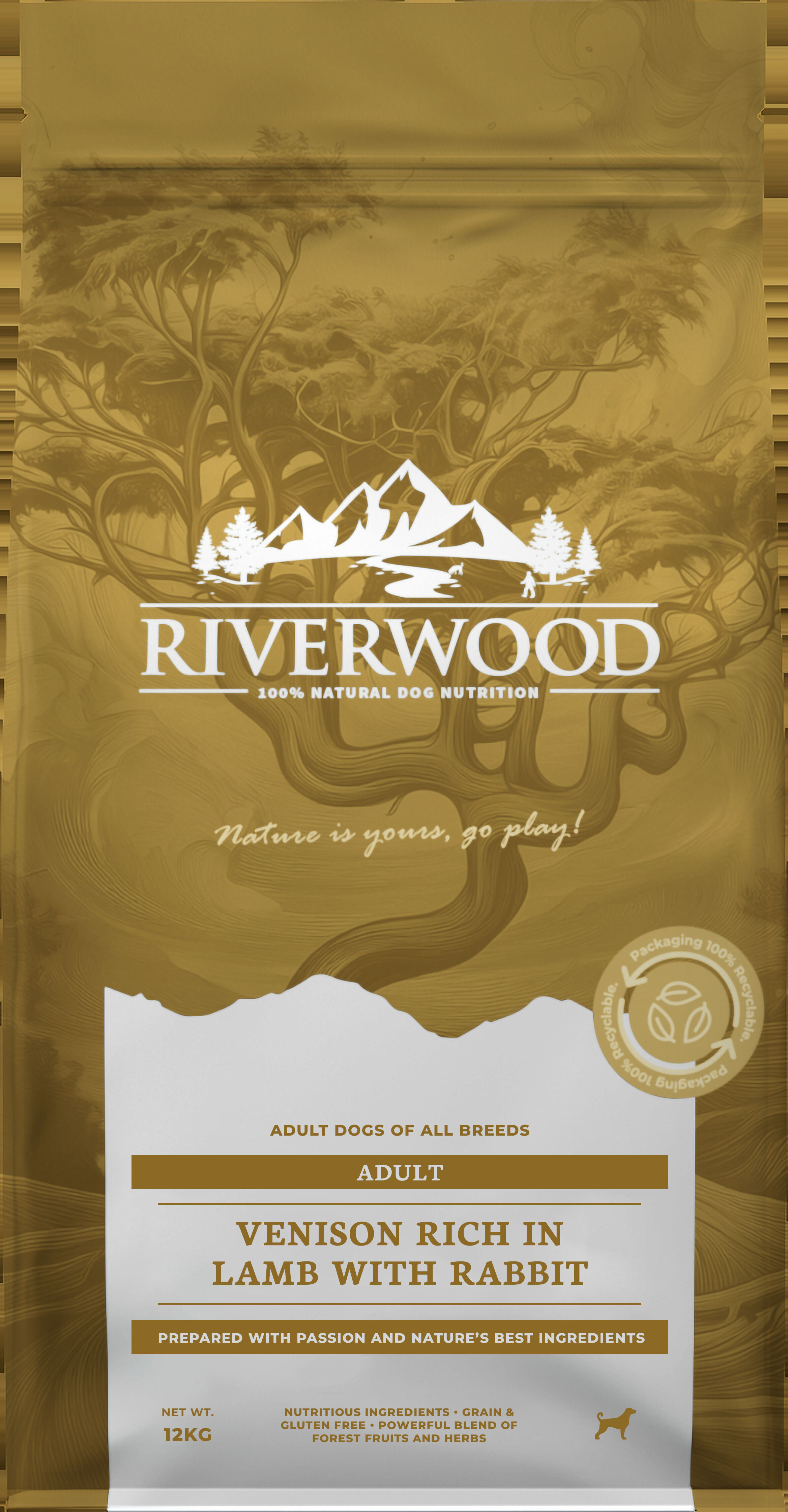 Riverwood Adult - Hondenvoer - 12 Kilogram Riverwood Adult - Hondenvoer - 12 Kilogram
