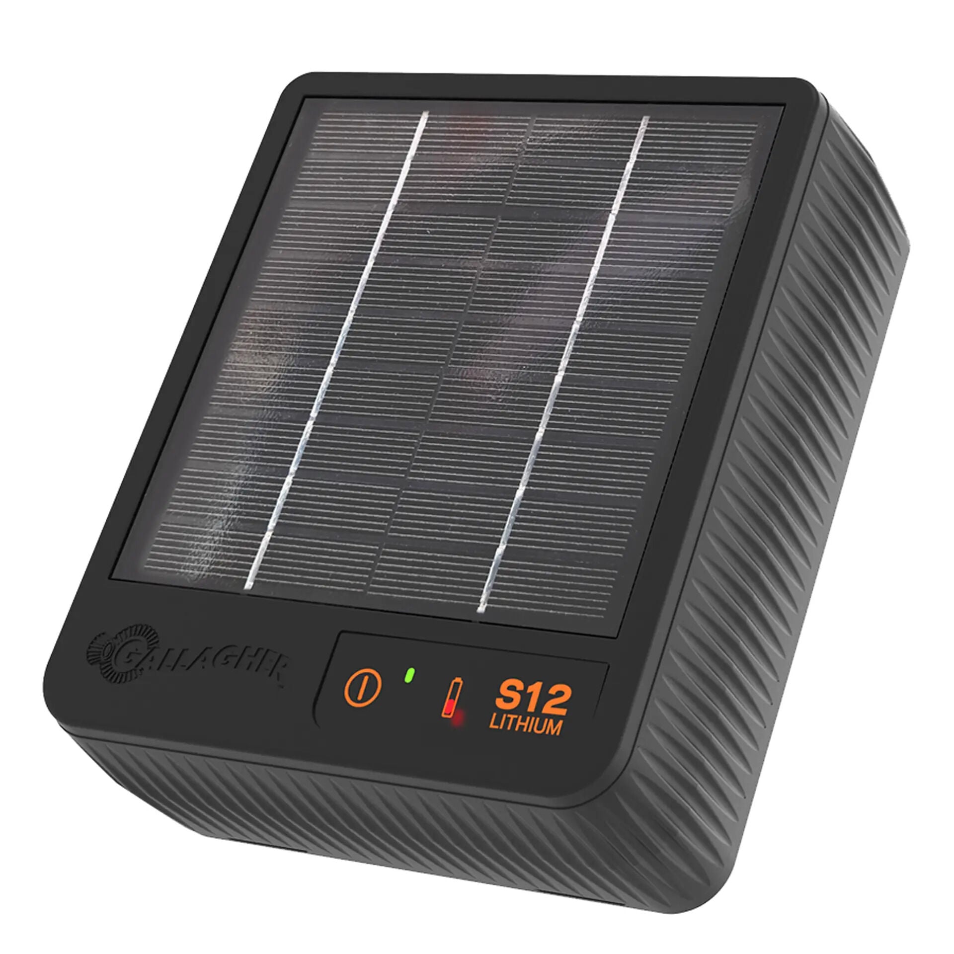 Gallagher Solar S12  Incl. Lithium Batterij met gratis Standaard - Solar schrikdraadapparaat - 16.5 cm - 14 cm