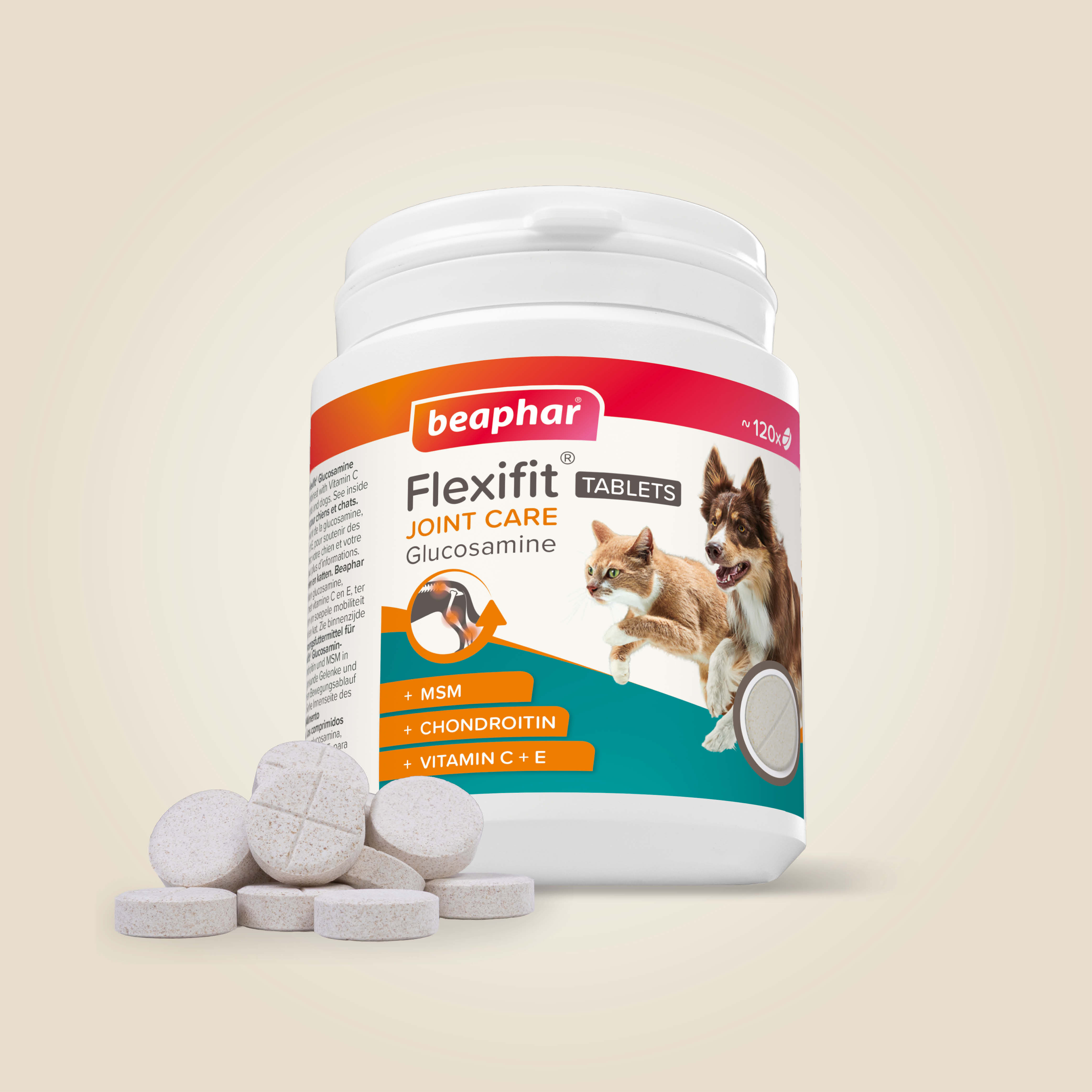 Beaphar Flexifit - Glucosamine tabletten - 120 Stuks