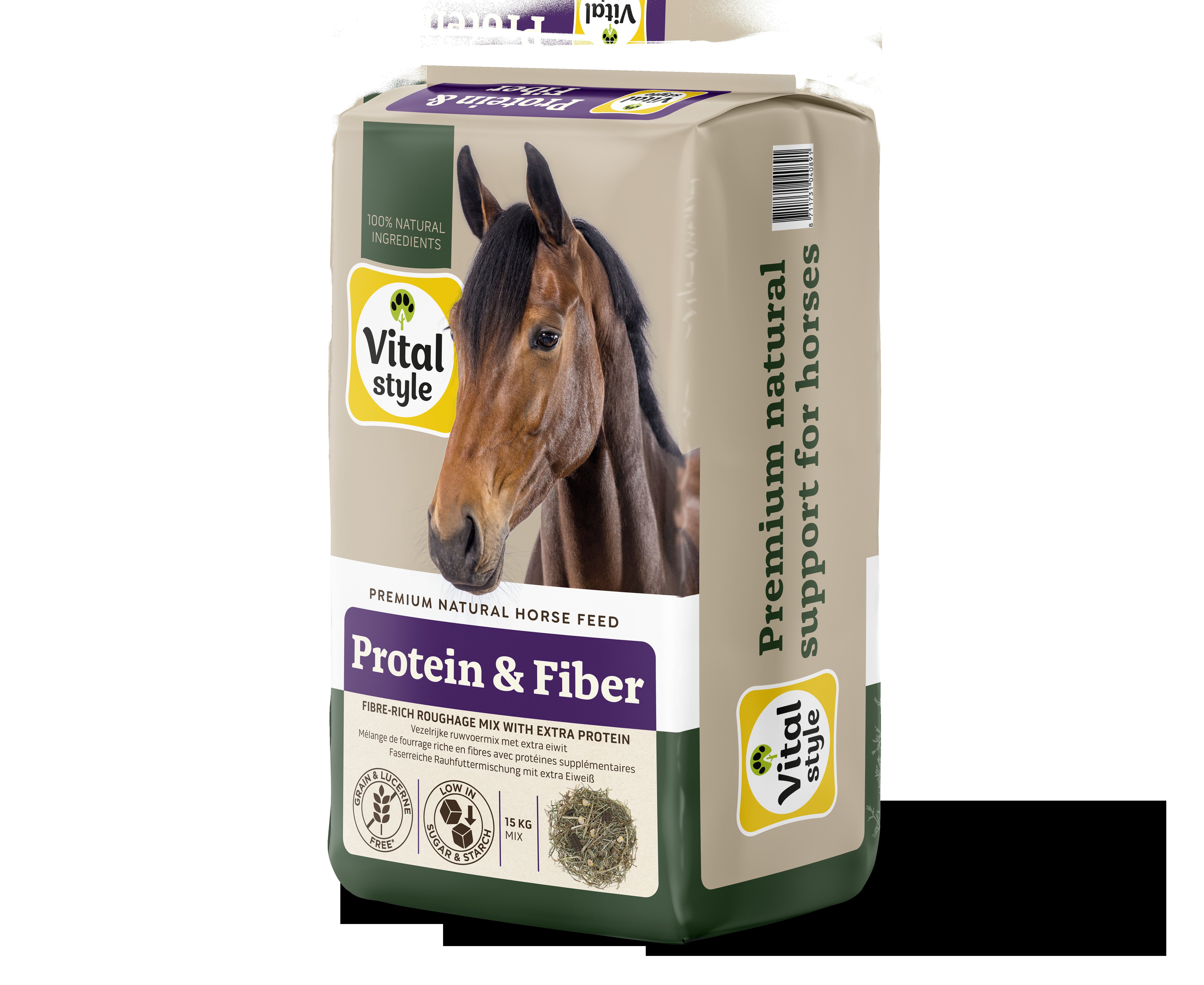 VitalStyle Protein & Fiber - Paardenvoer - 15 Kilogram