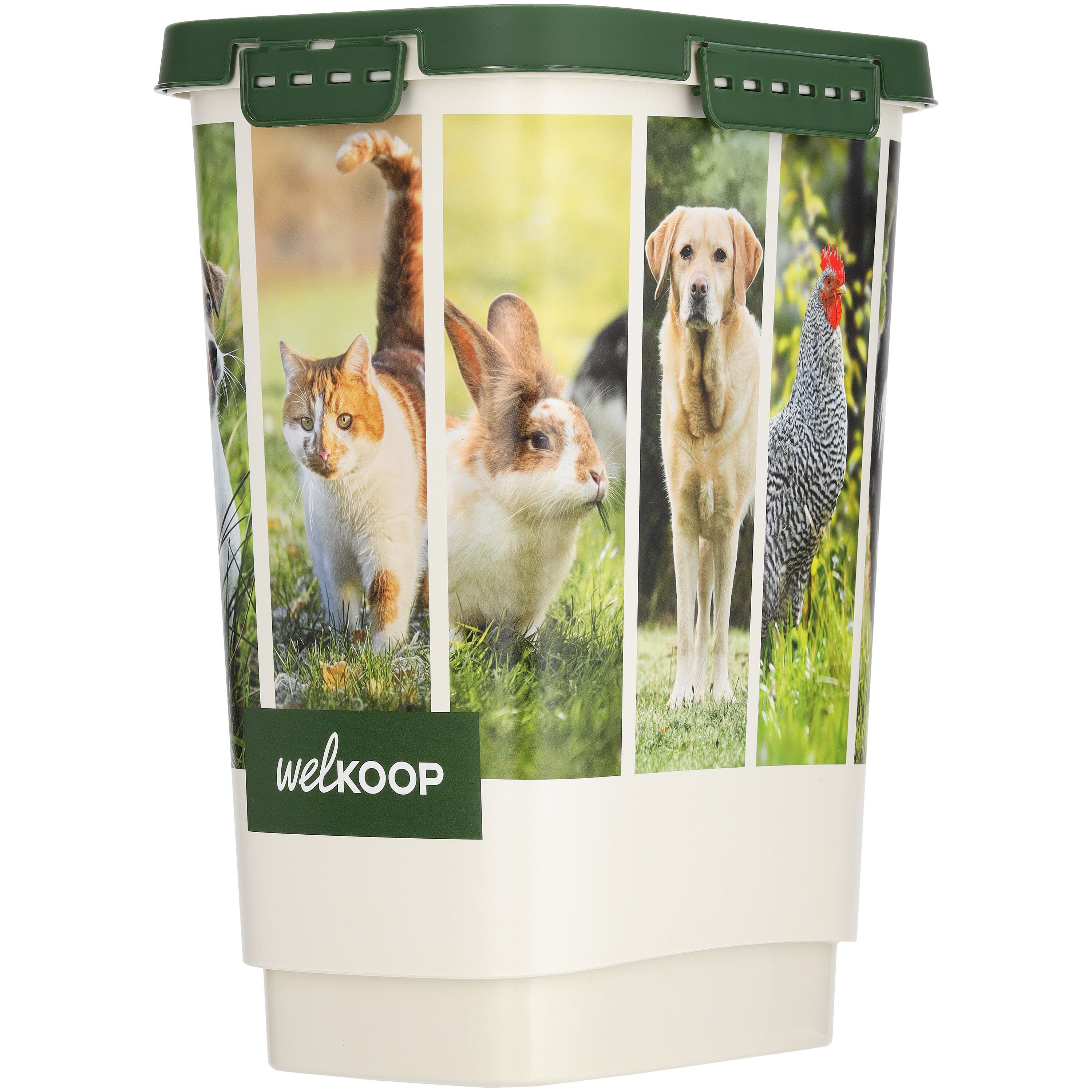 Welkoop - Voerton - 10 Liter - Wit Groen