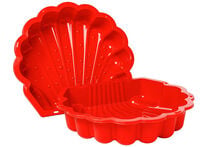 Swing King Schelp - Zandbak - 2.2 Kilogram - Rood - Kunststof