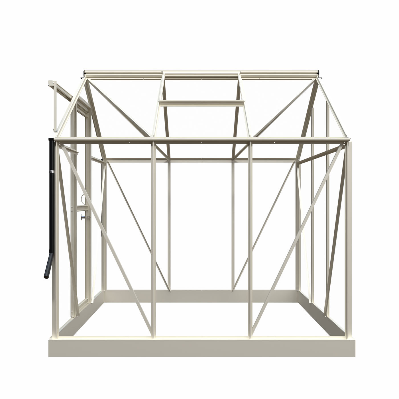 Royal Well Mary I - Tuinkas - Wit - 241x212x222 cm - Veiligheidsglas