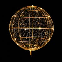 Fairybell Bal - Kerstboom Piek - 8 mm - 32 - Warm wit - 40 cm