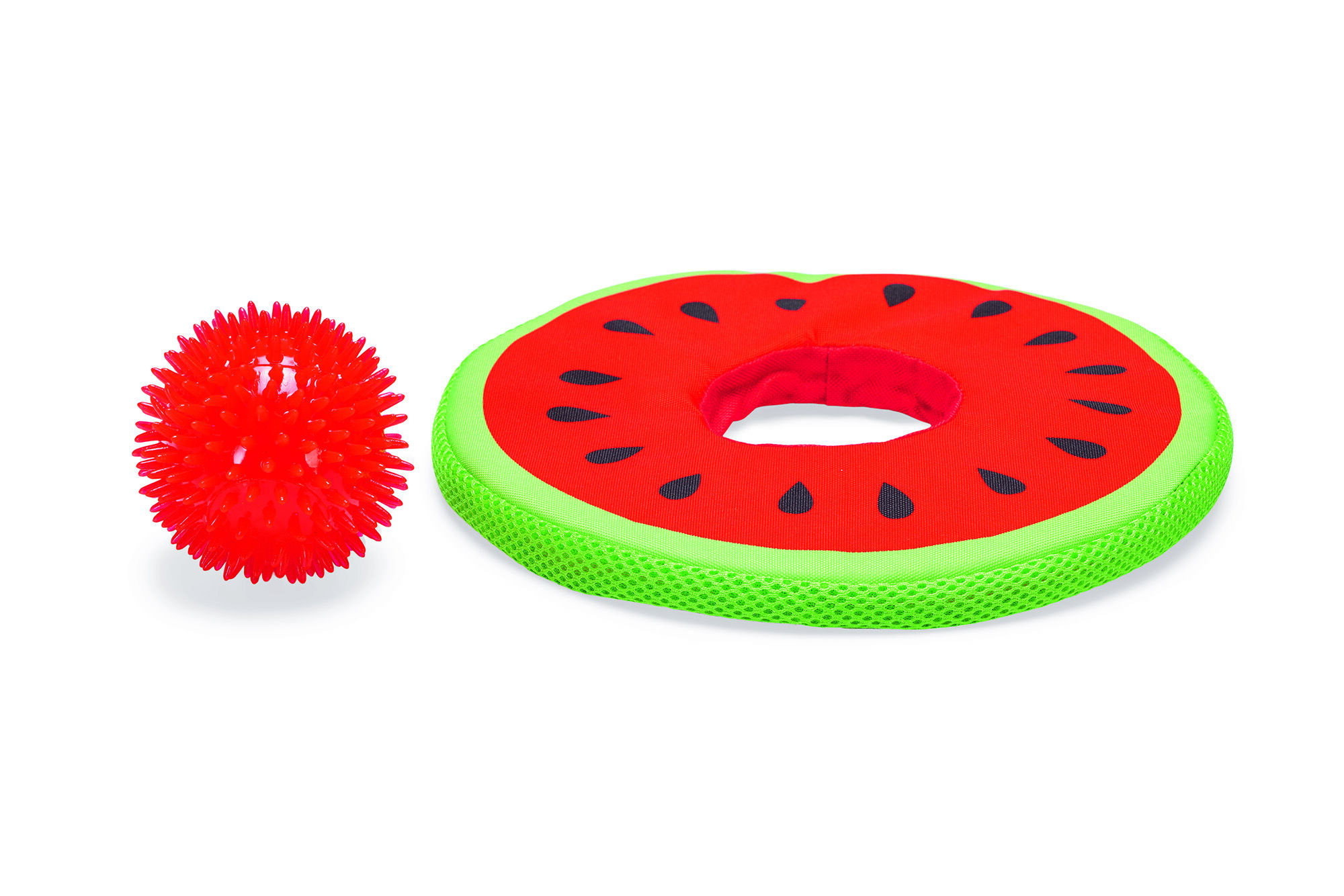 Beeztees Meloen Spikie - Waterspeelgoed Hond - Rood - 8x8x25 cm