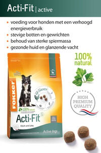 Fokker Acti-Fit - Hondenvoer - 13 Kilogram - kip, rijst