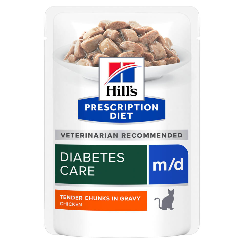 Hill's Prescription Diet Diabetes Care m/d - Kattenvoer - 85 Gram - kip Hill's Prescription Diet Diabetes Care m/d - Kattenvoer - 85 Gram - kip