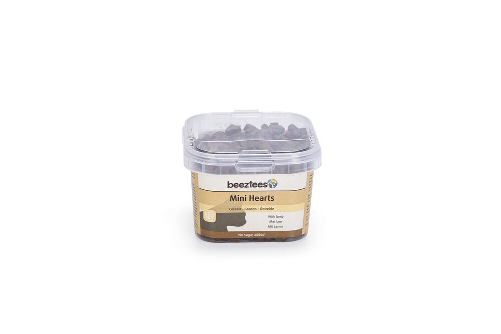 Beeztees Mini Hearts Granen - Kattensnack - 140 Gram - lam