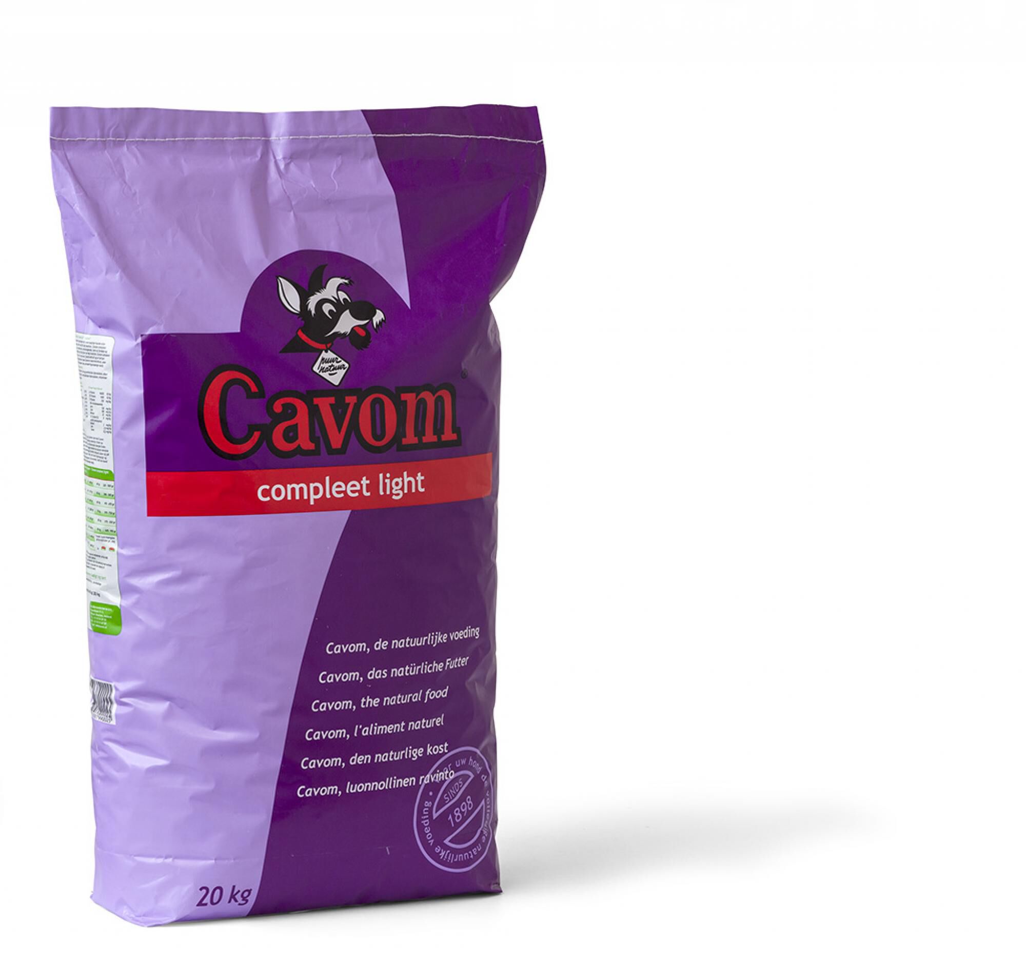 Cavom Compleet Light - Hondenvoer - 20 Kilogram - rund Cavom Compleet Light - Hondenvoer - 20 Kilogram - rund