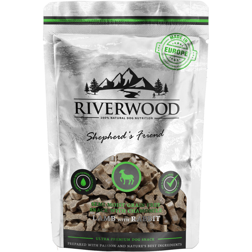 Riverwood Chef's Choice Semi Moist - Hondensnack - 200 Gram - konijn, lam Riverwood Chef's Choice Semi Moist - Hondensnack - 200 Gram - konijn, lam