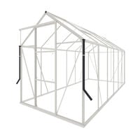 Royal Well Kate IV Full Options - Tuinkas - Wit - 217x192x375 cm - Veiligheidsglas