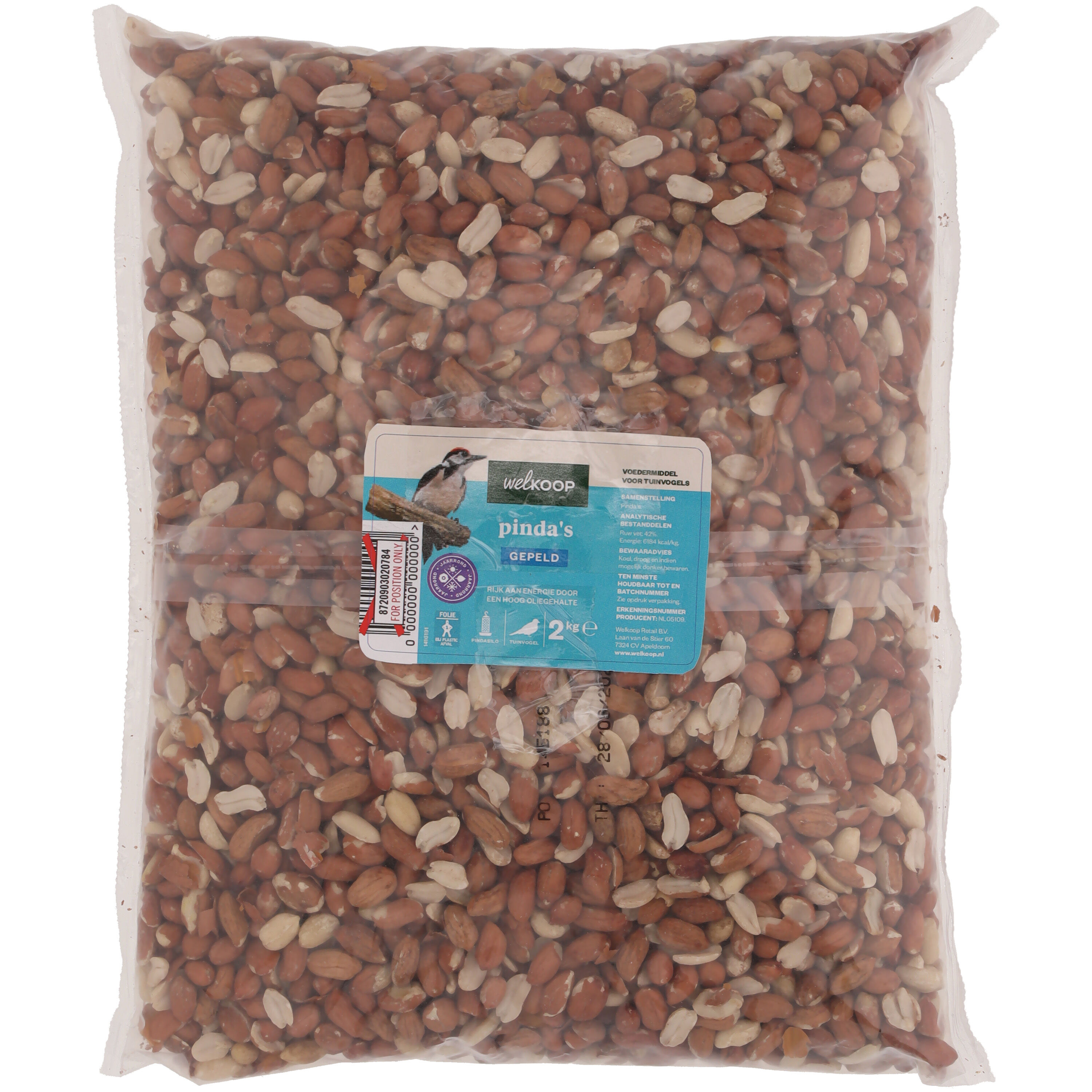 Welkoop Gepelde Pinda's - Tuinvogelvoer - 2 Kilogram - Gepelde pinda Welkoop Gepelde Pinda's - Tuinvogelvoer - 2 Kilogram - Gepelde pinda