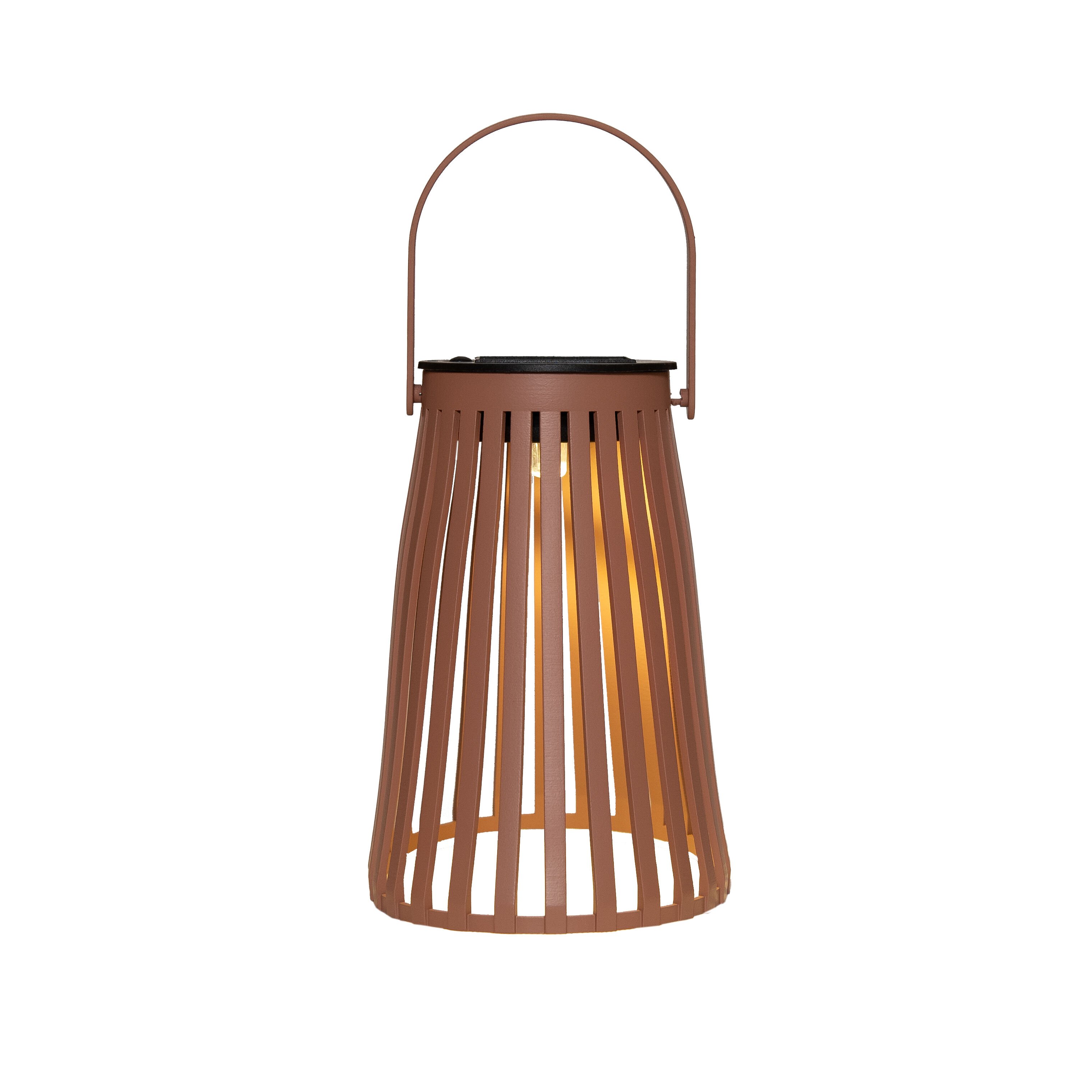 Anna's Collection - Solar Hanglamp - Terracotta - Klassiek warm wit - 14x11.5x11.5 cm