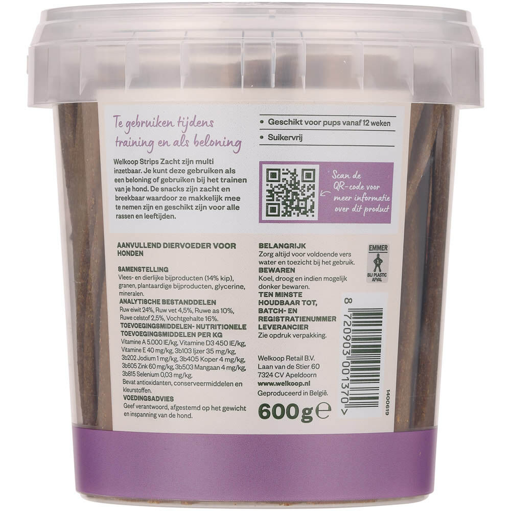 Welkoop - Strips Zacht - 600 Gram - kip