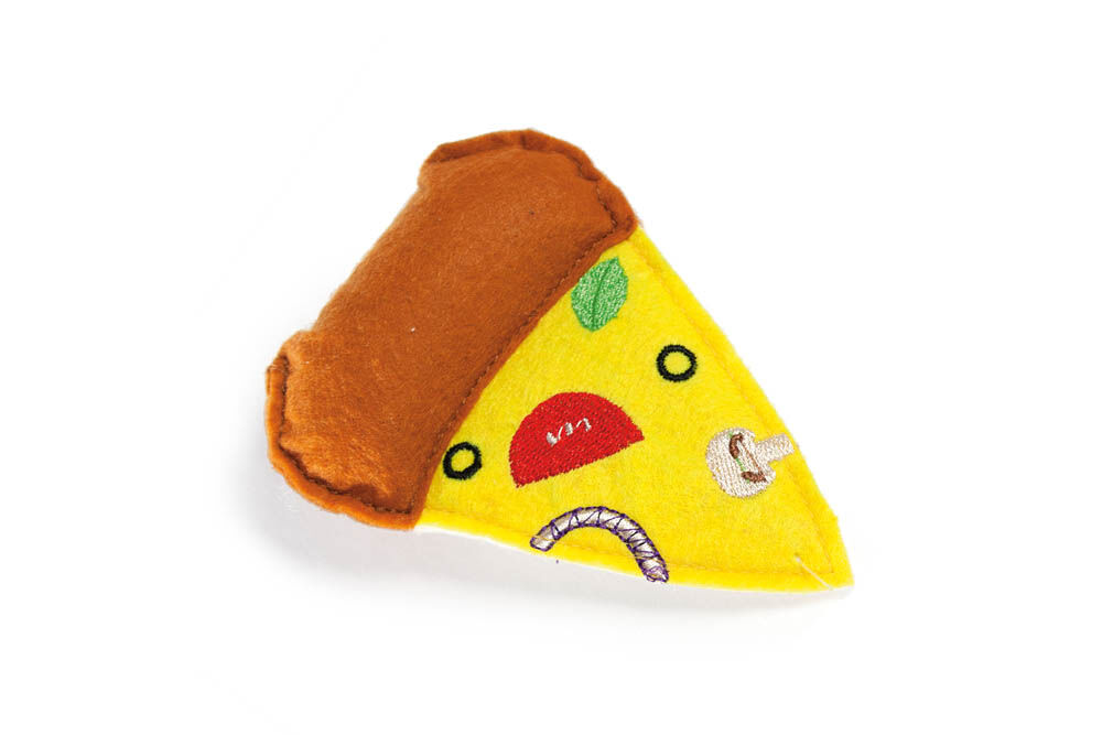 Karlie Pizzapunt - Knuffel - Kattenspeeltje - Geel Karlie Pizzapunt - Knuffel - Kattenspeeltje - Geel