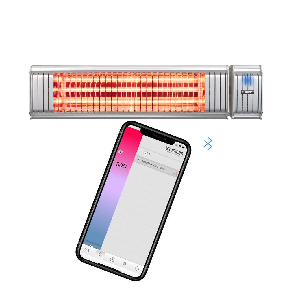 Eurom Golden 2000 Amber Rotary - Terrasverwarmer - Grijs - 2000 W