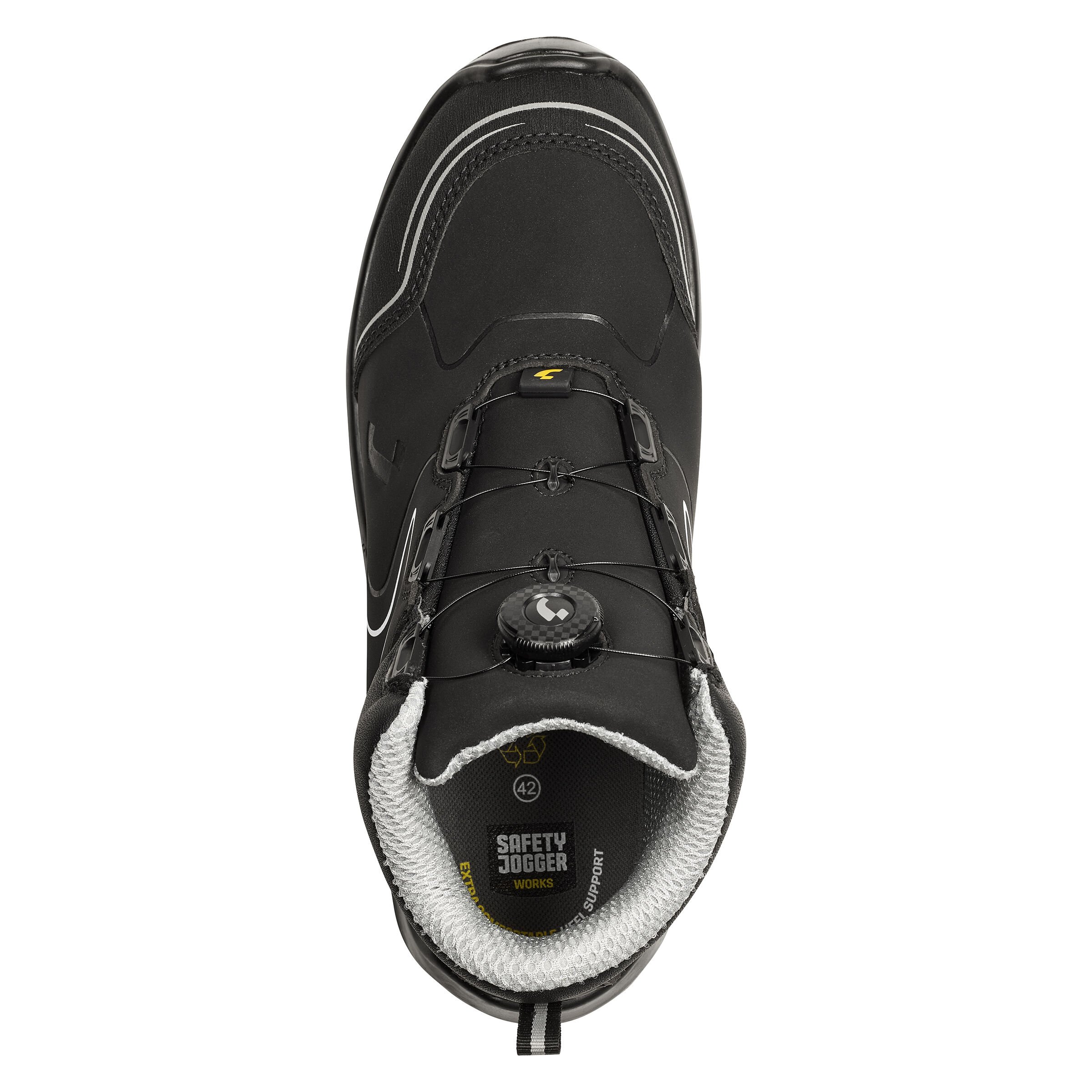 Safety Jogger Flow SI04 Mid - Werkschoenen - Zwart - 35