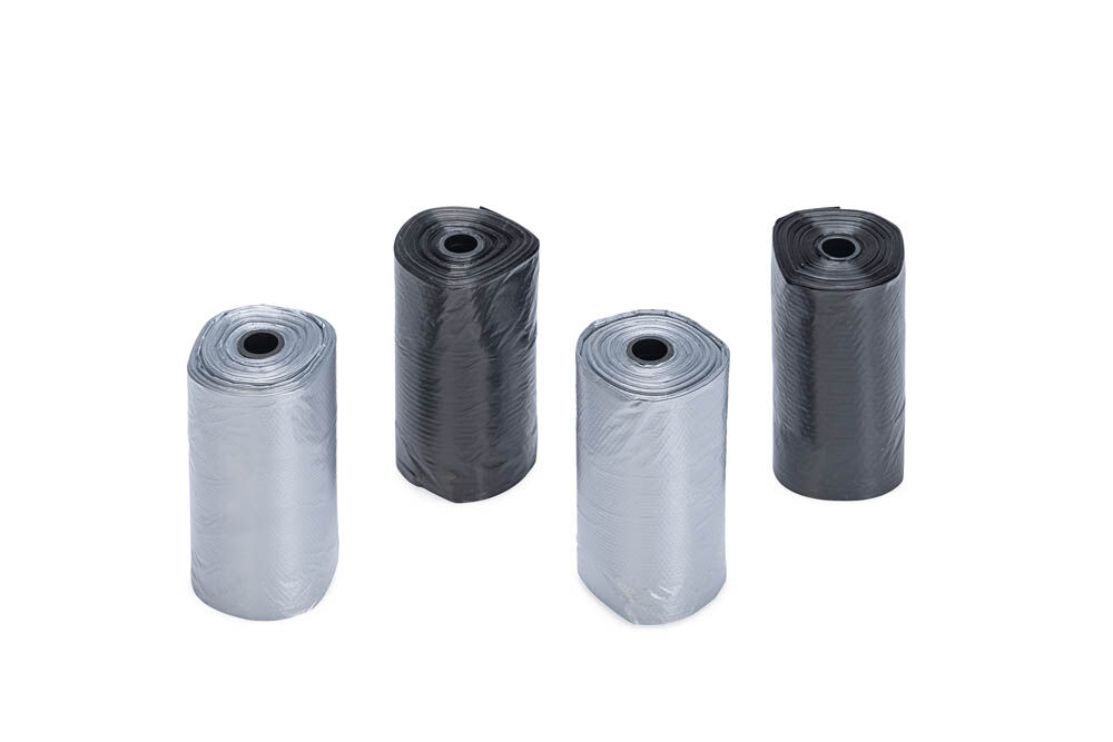 Beeztees Navulling - Poepzakjes - 80 Stuks - Zwart Grijs