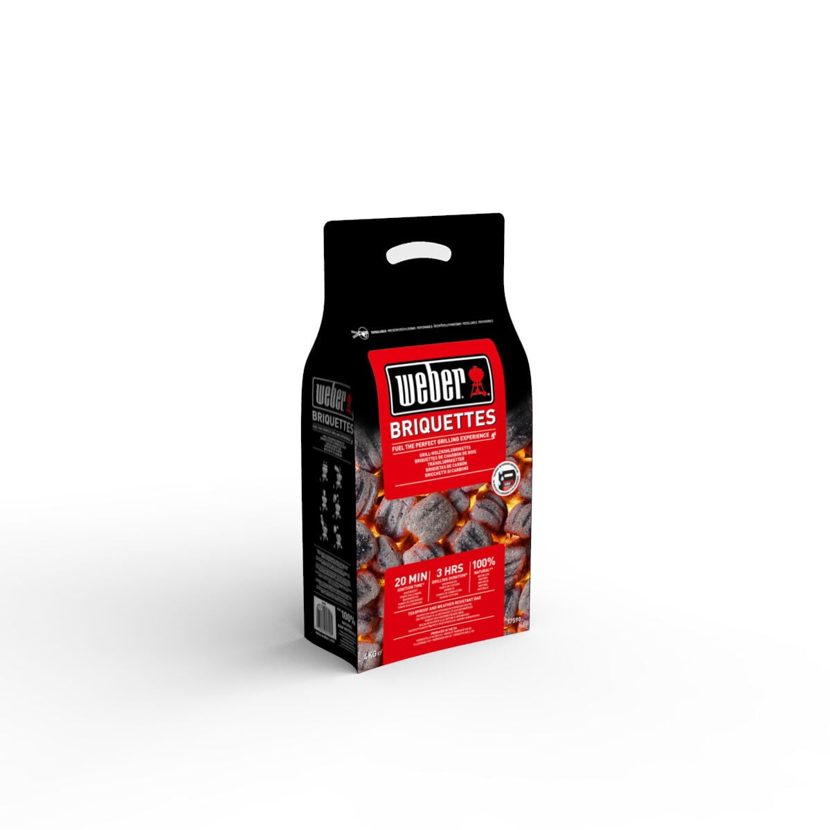 Weber Briketten - BBQ brandstoffen - 4 Kilogram Weber Briketten - BBQ brandstoffen - 4 Kilogram