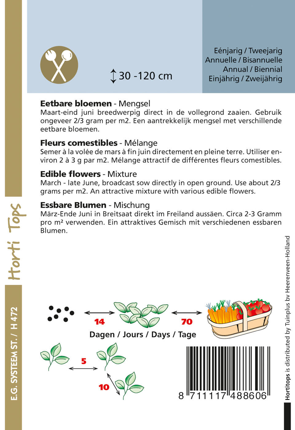 Hortitops Eetbare bloemen - Bloemzaden