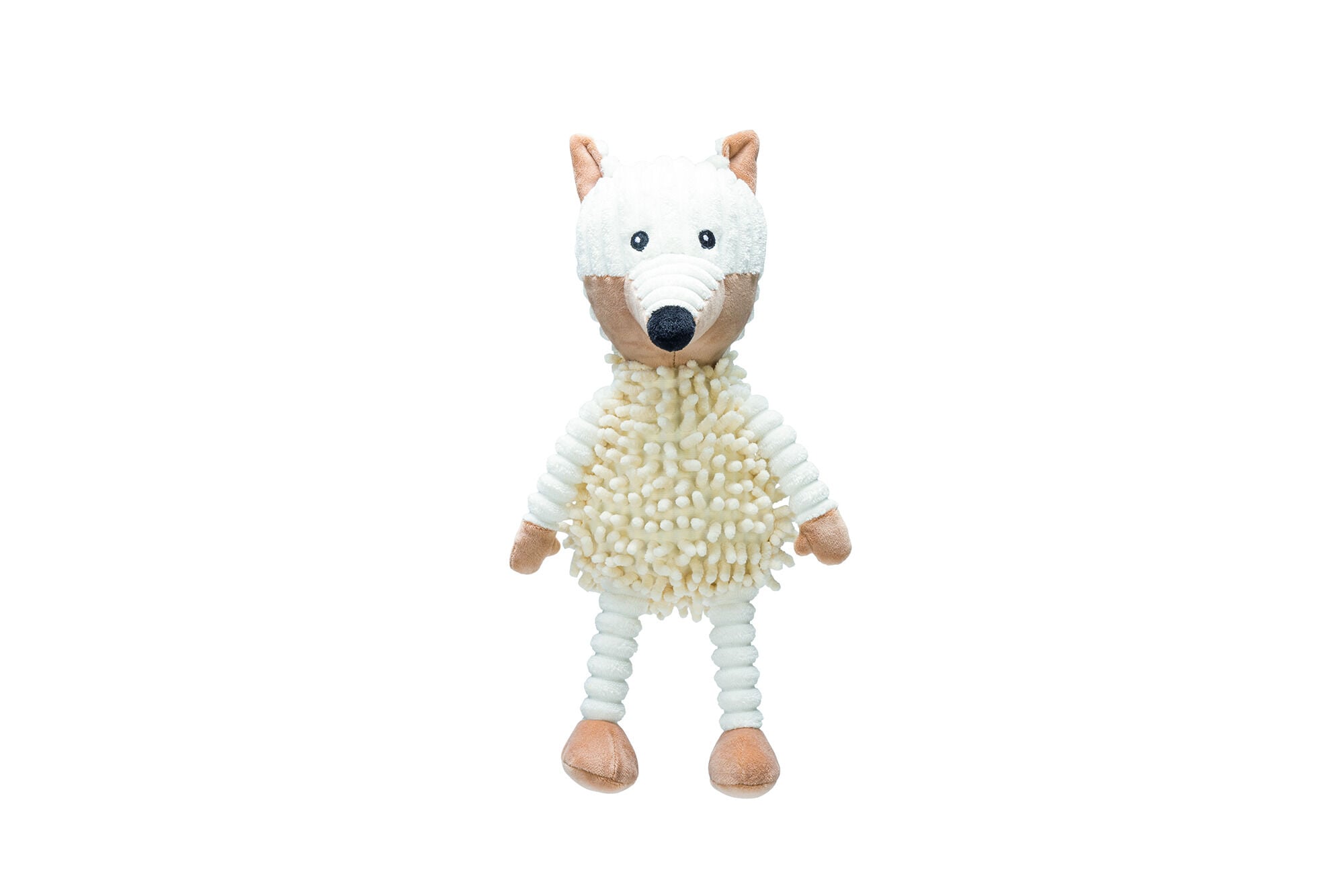 Beeztees Eco Vos Juno - Knuffel - Hondenspeelgoed - beige