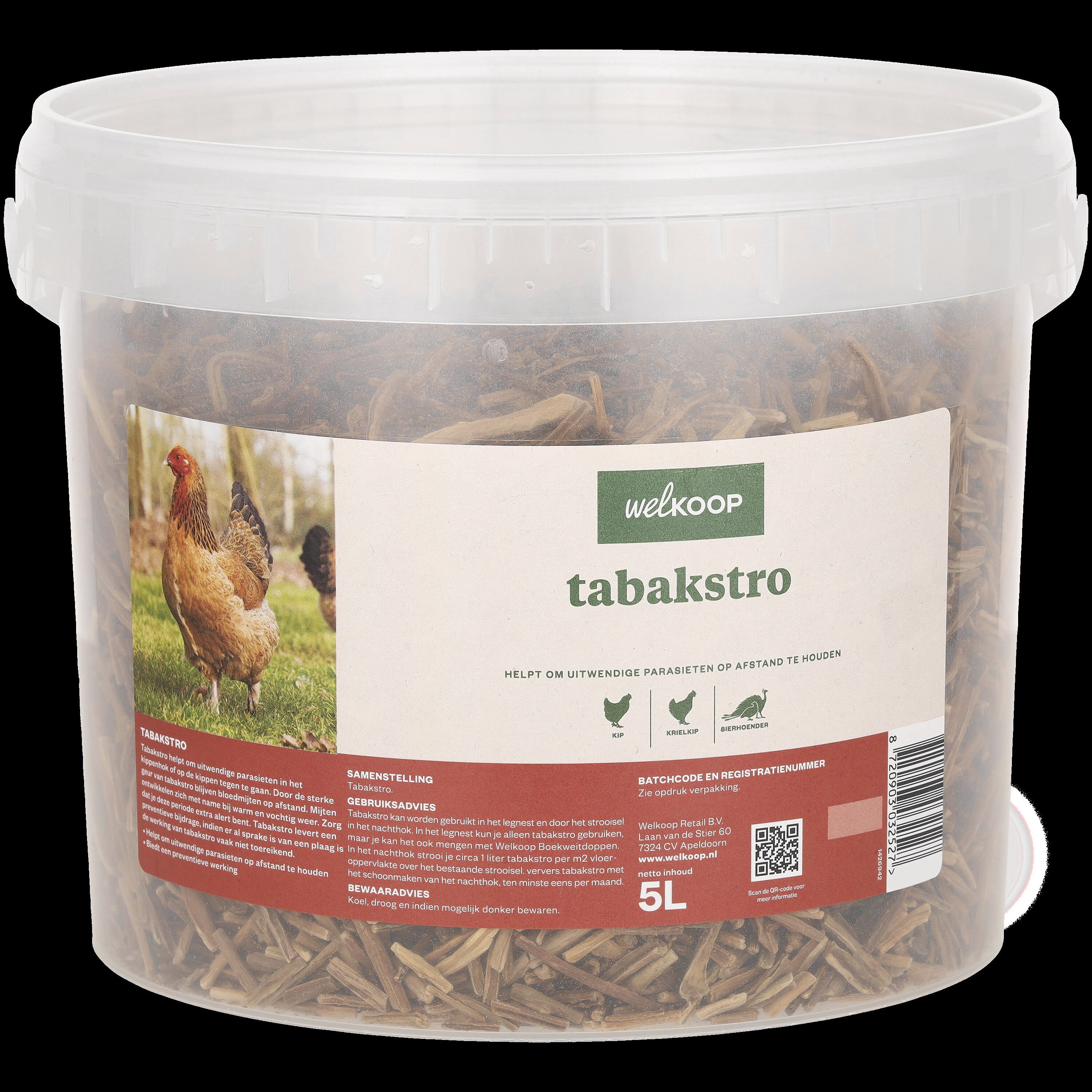 Welkoop - Tabakstro - Anti - parasietenmiddel - 700 Liter