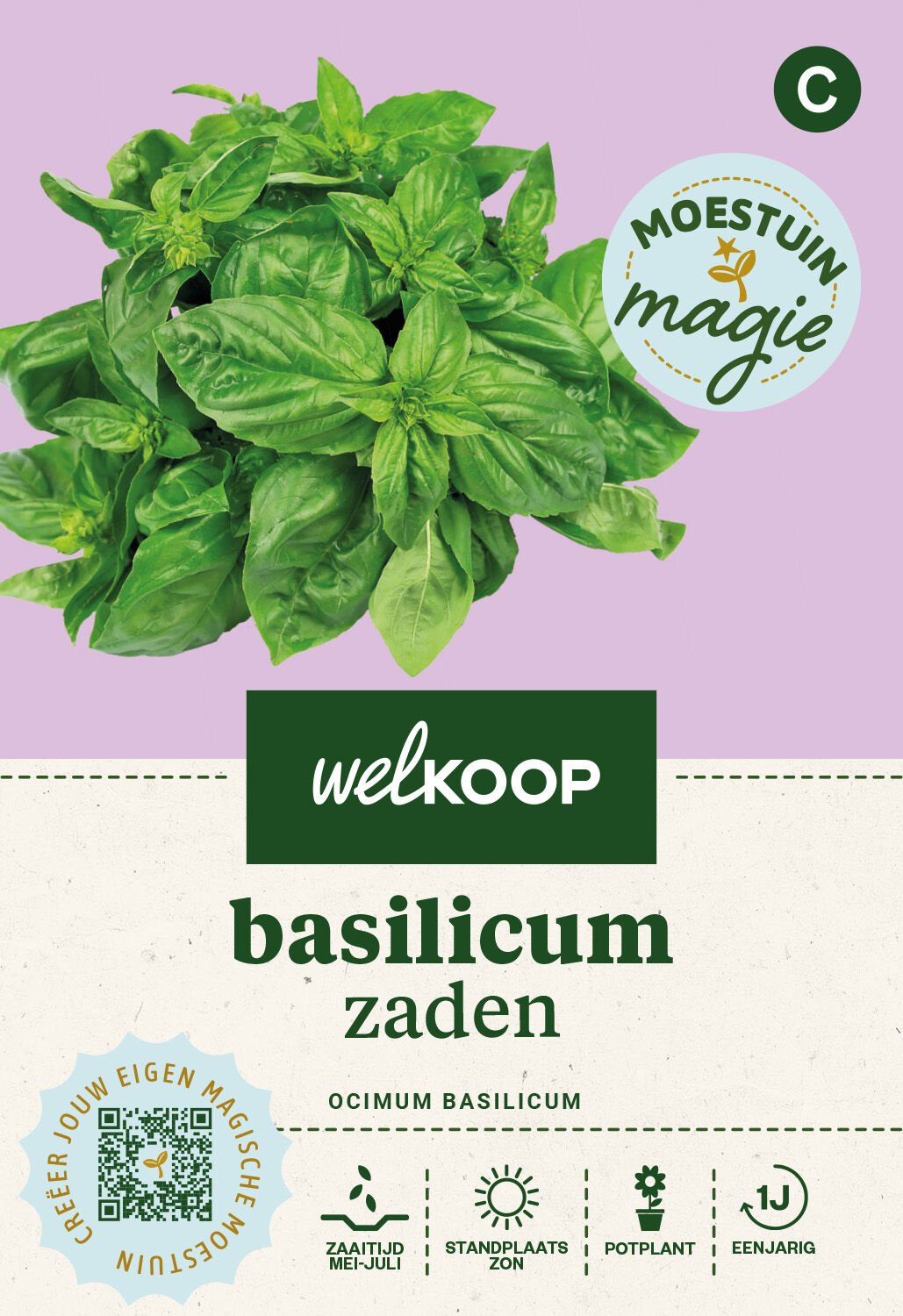 Welkoop Moestuin Magie - Basilicum Zaden Welkoop Moestuin Magie - Basilicum Zaden