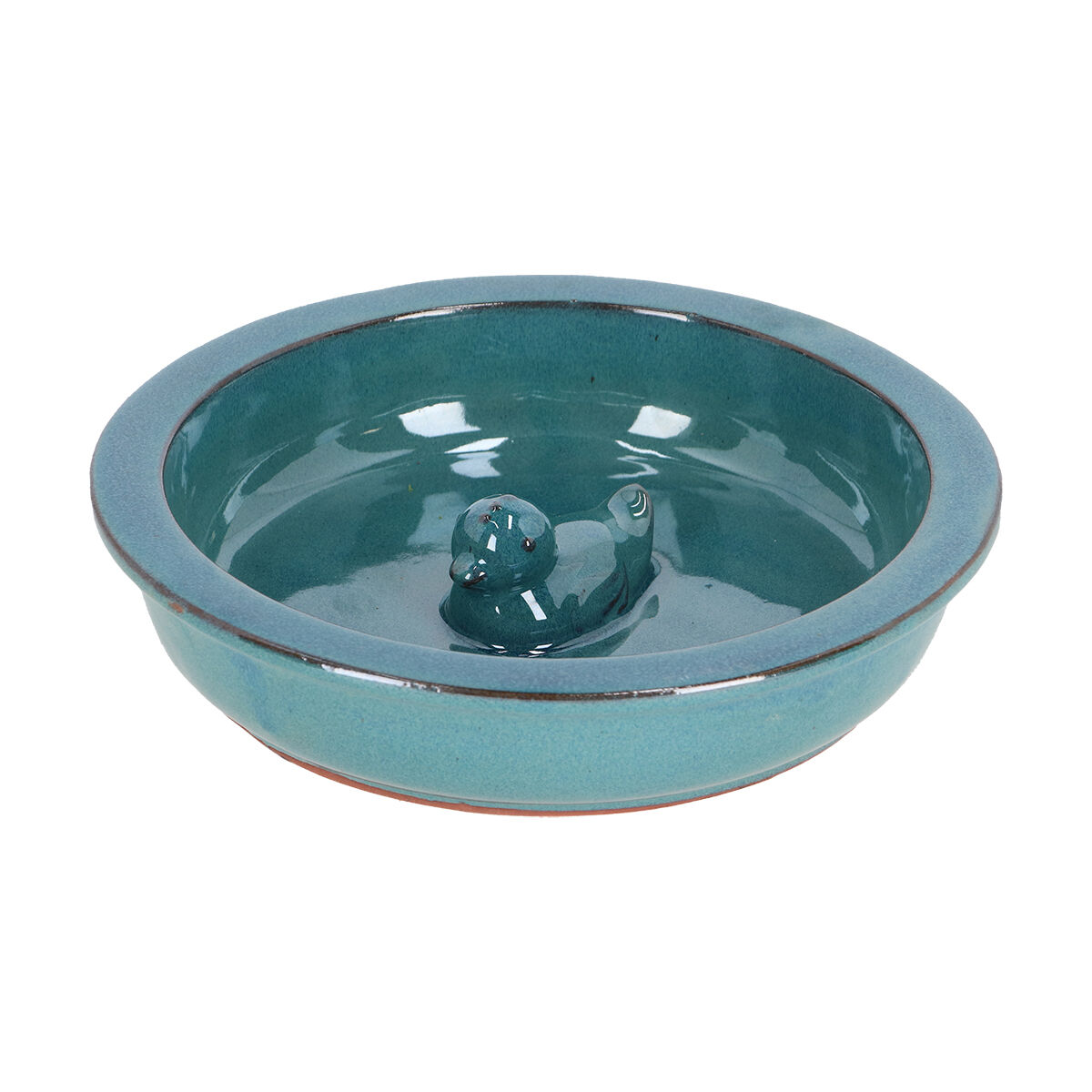 Eend Waterschaal - Rond - Tuinvogels - Blauw - 5.8x27x27 cm