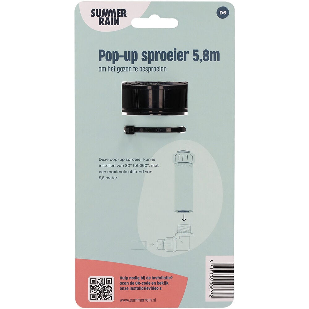 SummerRain Gazon - Pop-up Sproeier - 5,8m