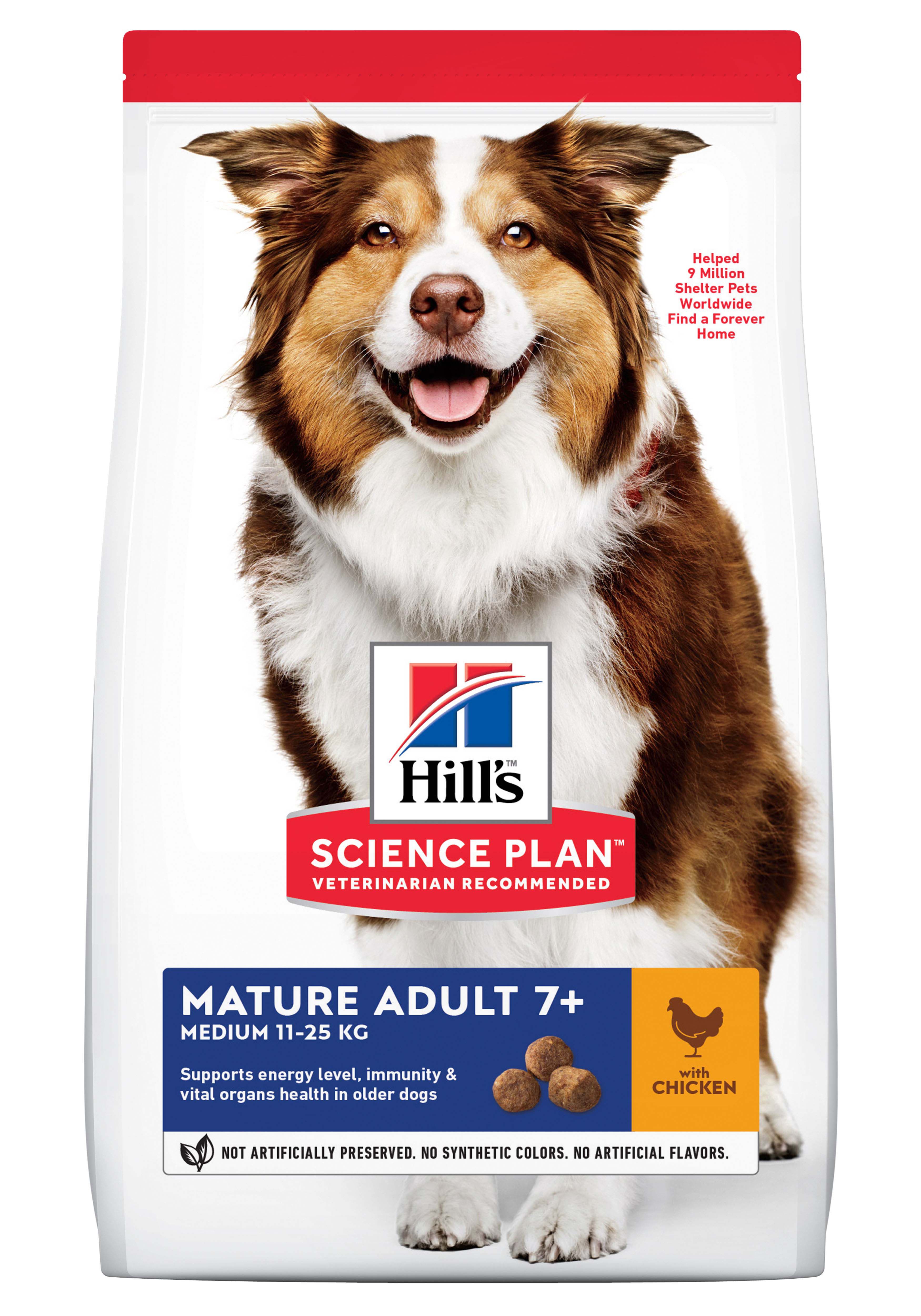 Hill's Science Plan Mature Adult Medium - Hondenvoer - 2.5 Kilogram - kip Hill's Science Plan Mature Adult Medium - Hondenvoer - 2.5 Kilogram - kip