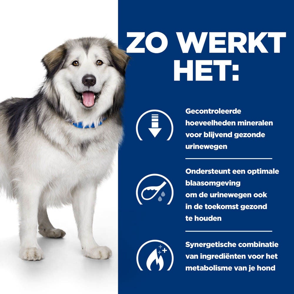 Hill's Prescription Diet Urinary+Metabolic Multicare - Hondenvoer - 12 Kilogram - gevogelte