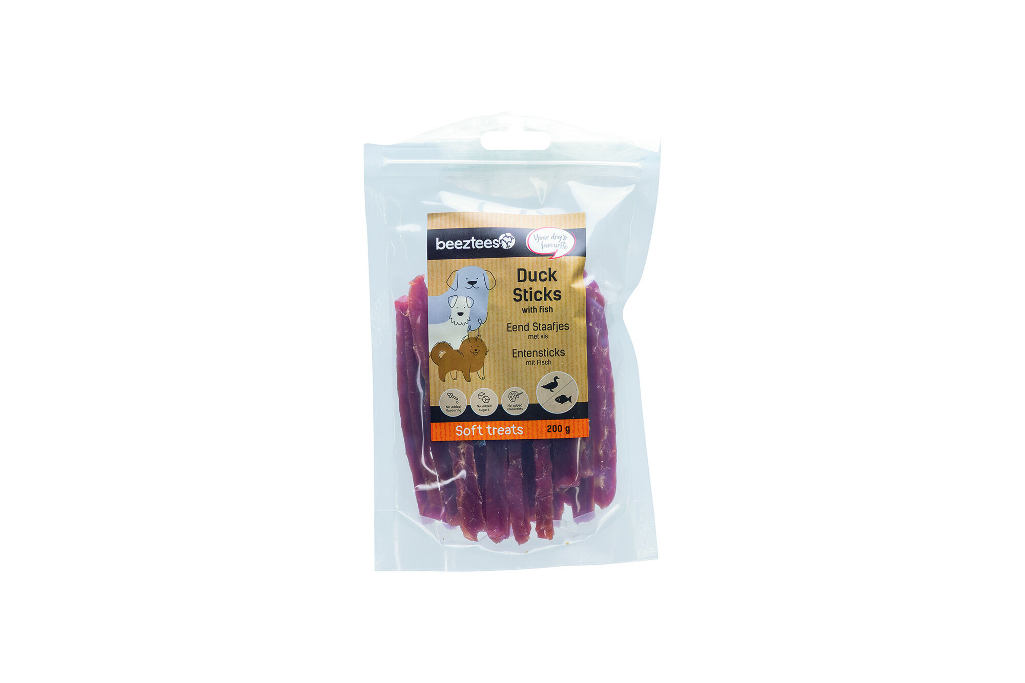 Beeztees Staafjes - Hondensnack - 200 Gram - Eend | vis Beeztees Staafjes - Hondensnack - 200 Gram - Eend | vis