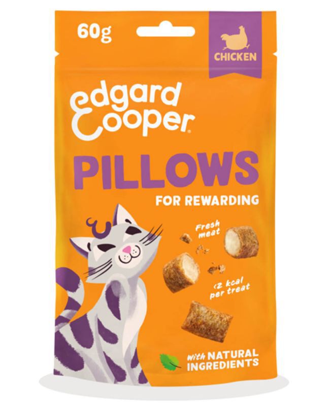 Edgard & Cooper Pillow - Kattensnack - 60 Gram - kip