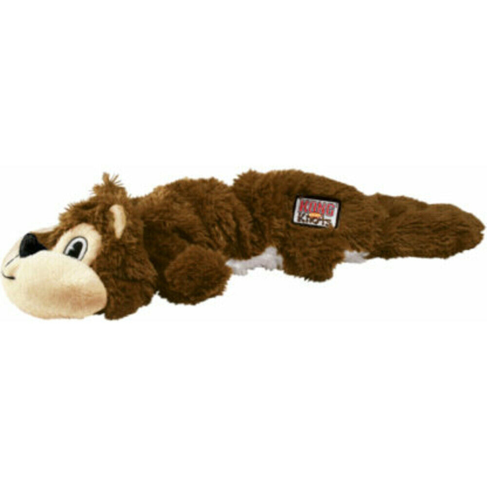Kong Scrunch Knots Eekhoorn Knuffel - Hondenspeelgoed - Bruin - 46x10x7 cm - M/L