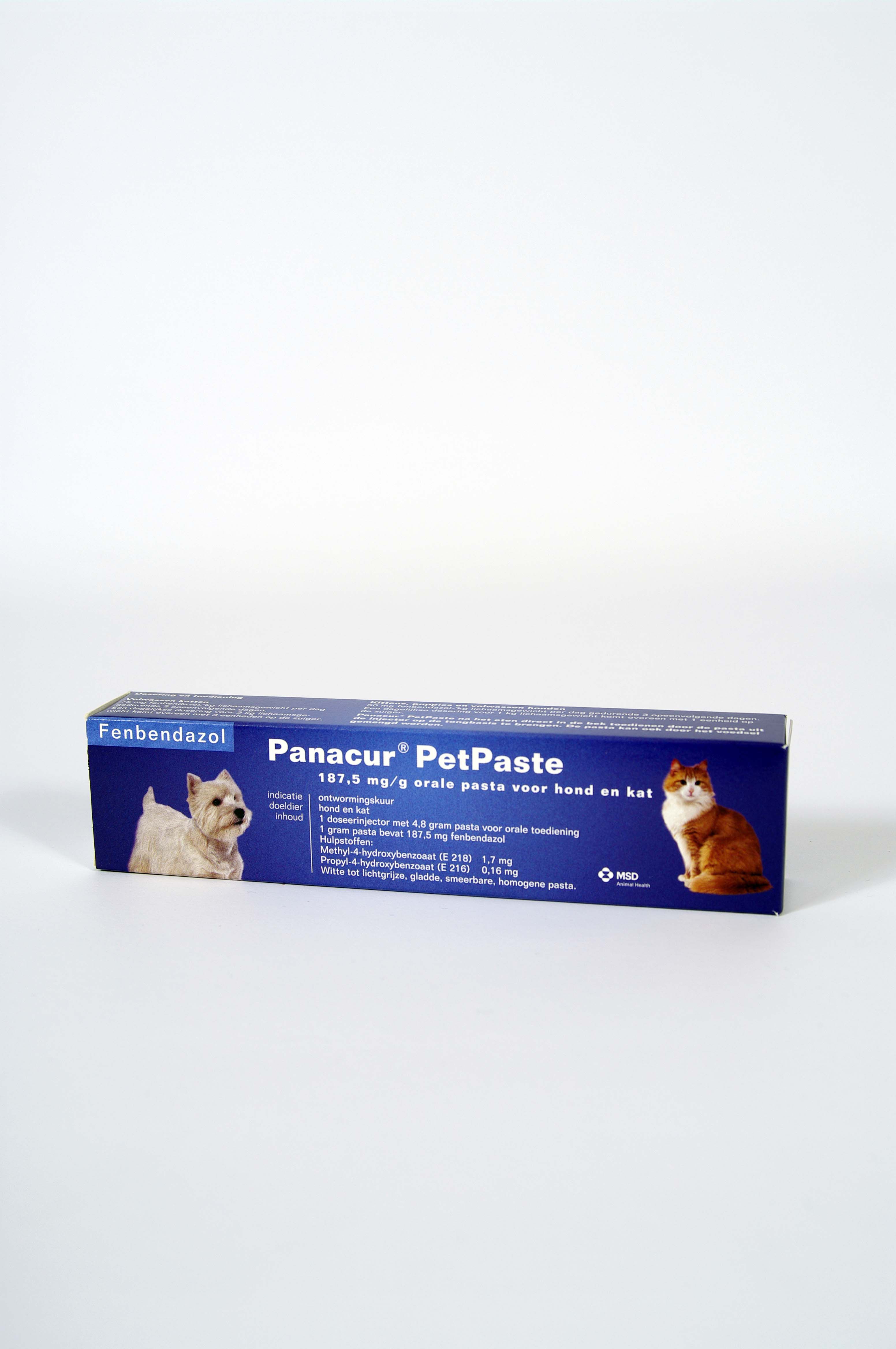Panacur Ontwormingspasta - Ontwormen Hond en Kat - 4.8 Gram