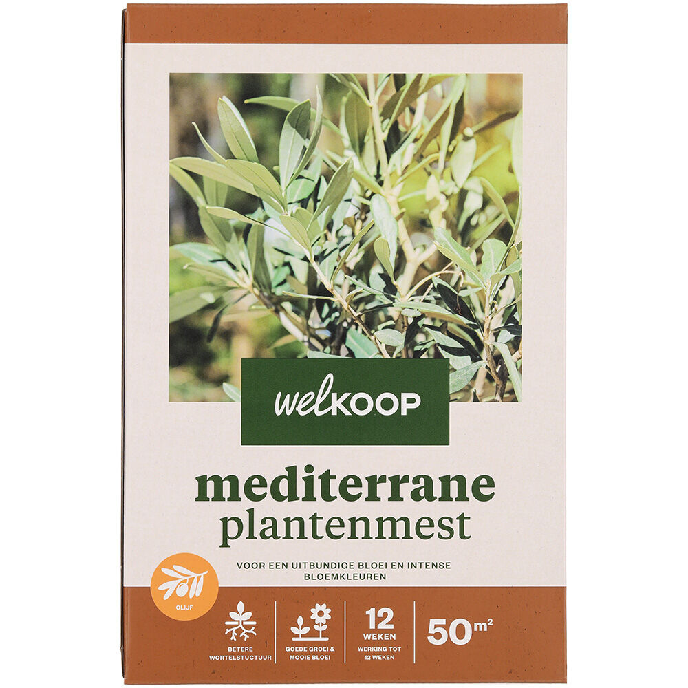 Welkoop - Mediterrane Plantenmest - 50 m2 - 2 Kilogram Welkoop - Mediterrane Plantenmest - 50 m2 - 2 Kilogram