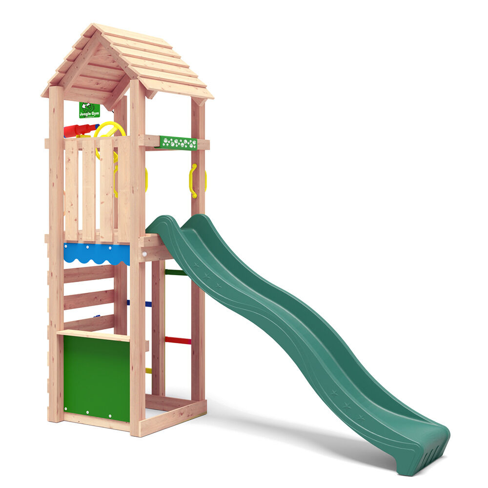 Jungle Gym Moss Grenen - Speeltoestel - Donker groen - Grenenhout Jungle Gym Moss Grenen - Speeltoestel - Donker groen - Grenenhout