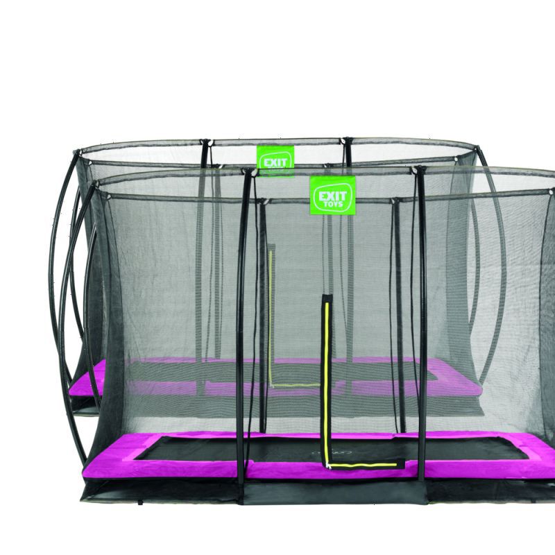Exit Silhouette - Inground trampoline - Roze - 1x214x305 cm Exit Silhouette - Inground trampoline - Roze - 1x214x305 cm