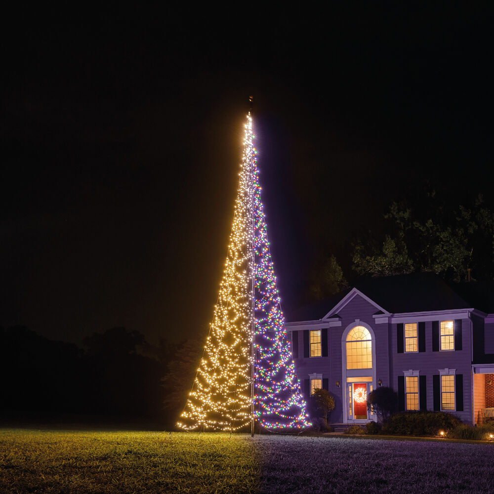 Fairybell Luminous Switch - Vlaggenmast kerstboom - 3000 - Multicolor - 800 cm