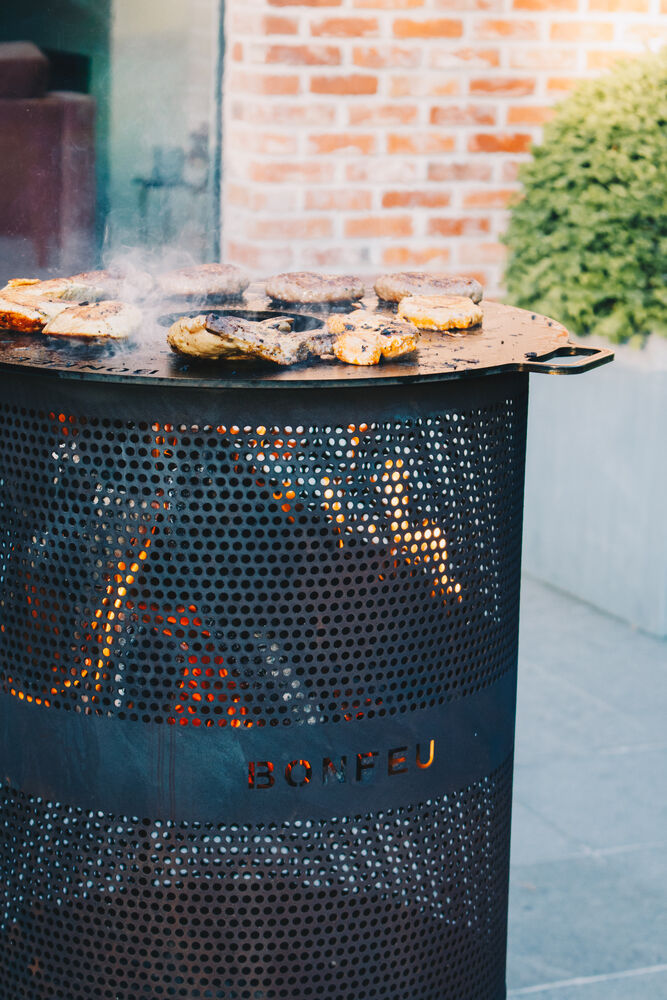 Bonfeu BonVes 45 - Bakplaat - Rond - Zwart - Staal - 55 cm