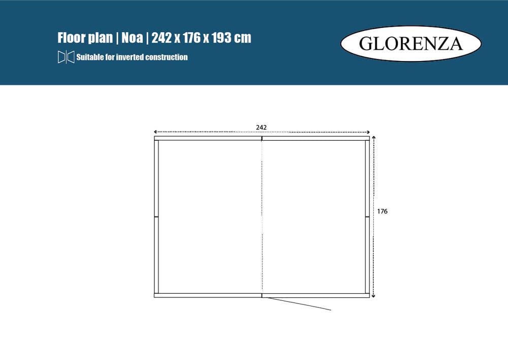 Glorenza Noa - Kattenren - Antraciet - 193x176x242 cm