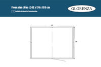 Glorenza Noa - Kattenren - Antraciet - 193x176x242 cm