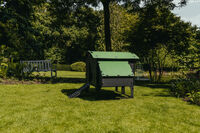 Nestera Lodge - Kippenhok - tot 8 kippen - Zwart/Groen - Rechts - L