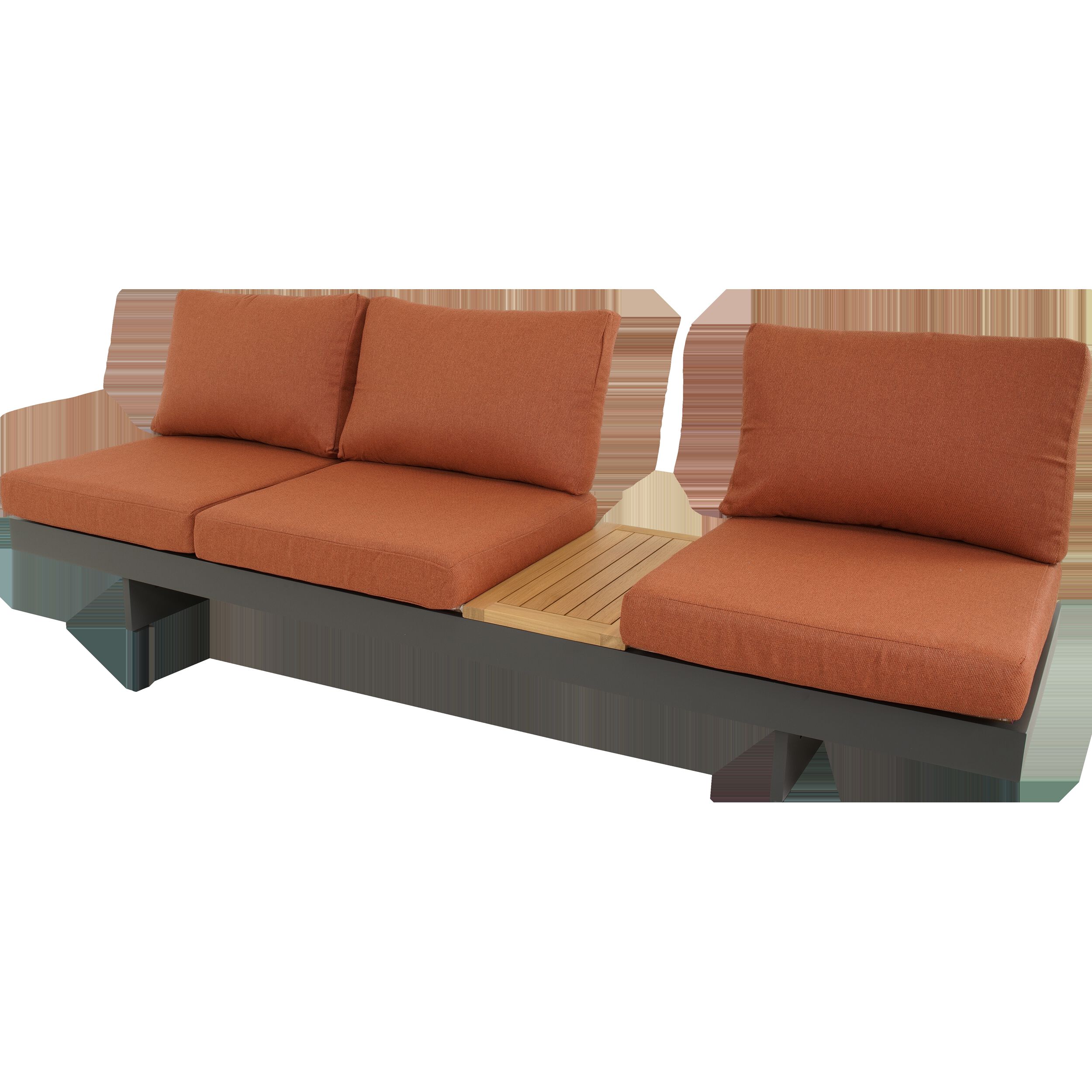Lesli Living Barbados - Loungeset - Terra - 70x71x245 cm